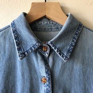 Vintage jean button up shirt S/P